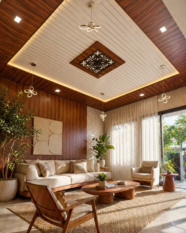 trần nhựa giả gỗ