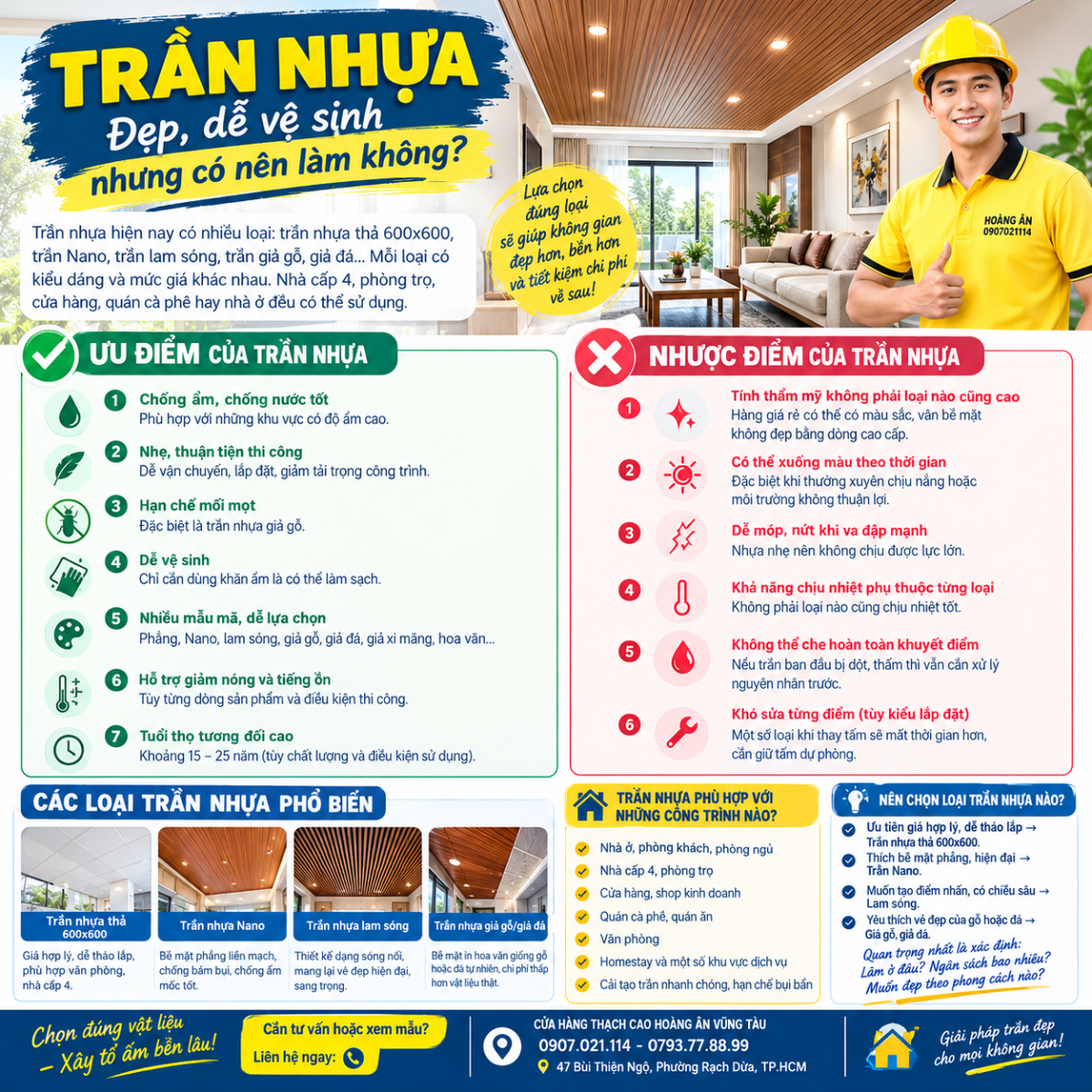 trần nhựa nano giả gỗ