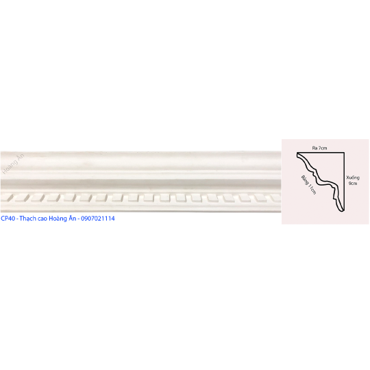 Phào răng ngựa nhỏ CP40